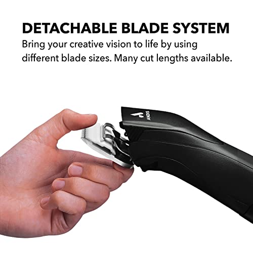 Andis 64465 CeramicEdge Carbon-Infused Detachable Blade, Size 1, 3/32in Cut | Fits AGC, BDC, BGC, BGR, DBLC, MBG & SMC clippers