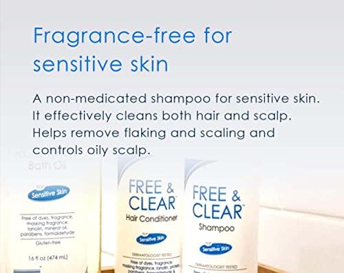 Vanicream Shampoo for Sensitive Skin, Dermatologist Tested, Free of Dyes, Fragrance, Parabens and Formaldehyde Releasers, Sulfate-Free, 12 fl oz (Pack of 3)