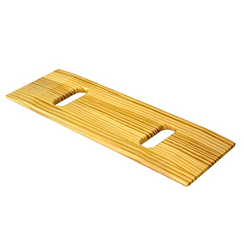 Deluxe Hardwood Transfer Board for Easy Patient Transfer, Slide Assist Device for Transportation from Wheelchair to Bed, Car, Bath and More, 50-3004