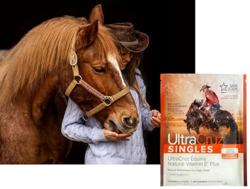 UltraCruz - sc-516417 Equine Natural Vitamin E Plus Supplement for Horses, 60 Single Servings, Pellet (30 Day Supply)