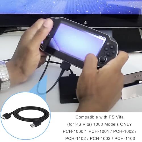 4 Pcs PS Vita Charger Cable, for PS Vita 1000 Charging, USB Data Power Charger, for PS Vita Original (PS Vita/PSV)(1.2m)