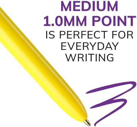 BIC 4-Color Original Retractable Ballpoint Pen, 1.0 mm Medium, 3-Count Pack