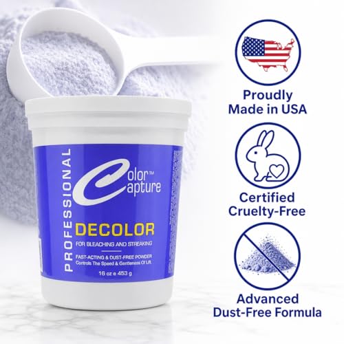 Salon High-Lift Hair Bleach Powder, Damage Control, 16 oz | Cruelty free, dust-free formula lifts 7+ levels for blonding, highlights, balayage