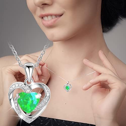 Haul Store Clearance Outlet 14K Gold Necklace for Women Liquidation Pallets Ofertas Relampago De Hoy Sterling Silver Diamond Zircon Heart Shape