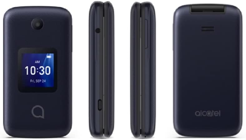 Alcatel Go Flip 4 4056W 4GB (T-Mobile only) Flip Phone - For Senior Easy Use (Renewed)
