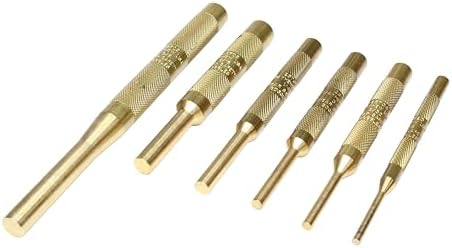 Mayhew Tools 67008 Brass Pin Punch, 12-Piece Set