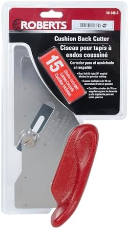 Roberts 10-146-3 Cushion Back Carpet Cutter with 15 Heavy Duty Slotted Blades