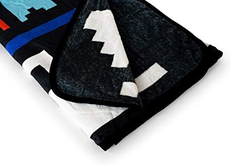 JUST FUNKY PAC-Man Game Over Throw Blanket | 45 x 60 Inch Soft Fleece Blanket
