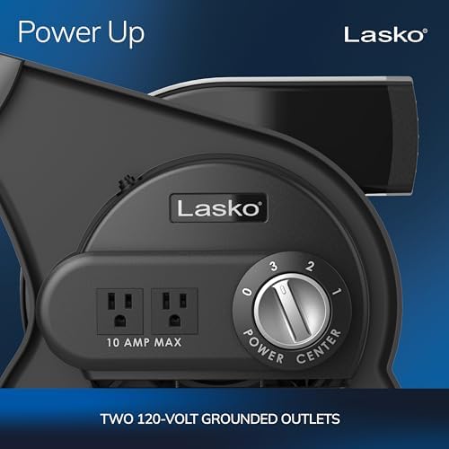 Lasko Pivoting High Velocity Portable Utility Fan - 12" - U12104 - Black