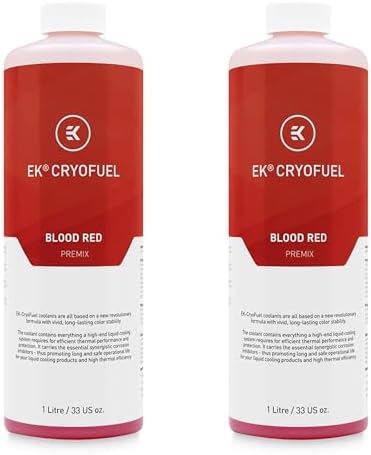 EKWB EK-CryoFuel Premix PC Coolant, 1000mL, Space Black, 2-Pack
