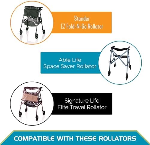 Stander Locking-Swivel Front Wheel Kit, 6-inch Replacement Wheels for Stander Wonder Walkers and Signature Life Elite Travel Walker, Set of 2