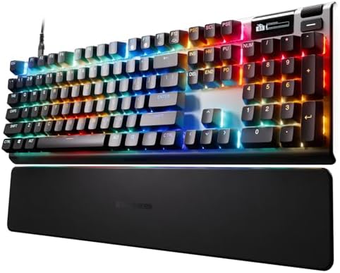 SteelSeries Apex Pro Gen 3 OmniPoint 3.0 HyperMagnetic Switches Adjustable Actuation Rapid Trigger Game-Ready Presets Protection Mode Rapid Tap/SOCD