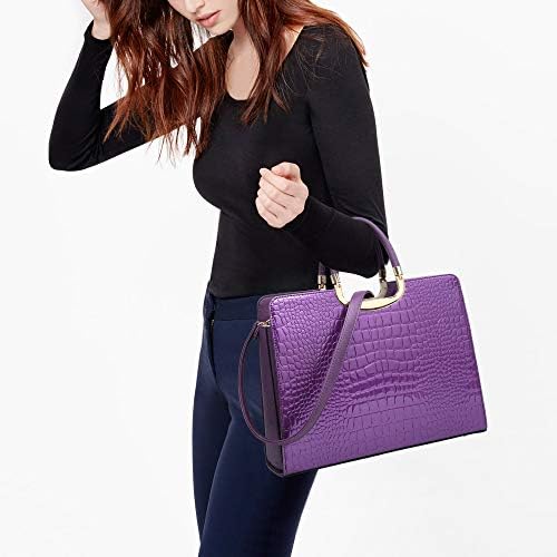 Womens Handbag Top Handle Shoulder Bag Tote Satchel Purse Work Bag with Matching Wallet