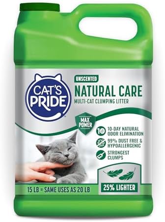 Cat's Pride Total Odor Control, Max Power, Clumping Litter Scented 15lb