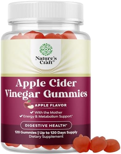 Apple Cider Vinegar Gummies - Energy and Metabolic Support - 60 Count