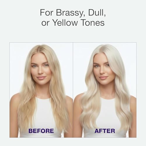GK HAIR Silver Bombshell Purple Shampoo with Vitamin B5 9.5 Oz | Sulfate-Free Purple Toning Shampoo — Removes Brassy, Yellow & Orange Tones from Blonde, Gray, Silver & Bleached Hair