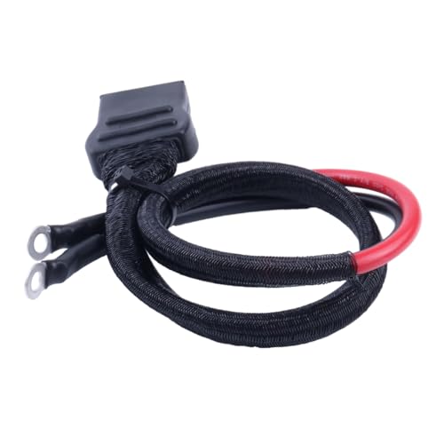 2-Pin Battery Cable Harness Plow Side 21294 8245 with Strap Ties and Cap Compatible with Western Fisher Snow Plows