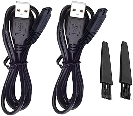 Shaver Charger for Solo Men's Rechargeable Full Body Hair Trimmer Replacement Electric Shaver Charging Cable 5V USB Charger with Cleaning Brush(1 Packs)