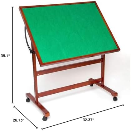 Bits and Pieces Puzzle Table Portable Puzzle Board - Adjustable Rotating Puzzle Table with Wheels and Cover