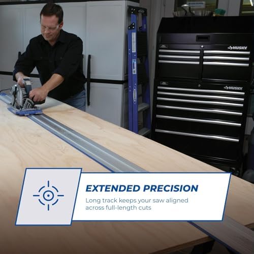 Kreg KMA3700 Accu-Cut XL - Universal Track Saw Guide System - Cuts up to 100" Long - No Clamps Needed - Make Straight, Cross