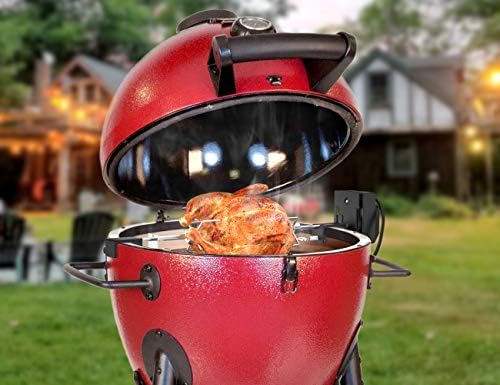 Skyflame Stainless Steel Rotisserie Kit with Heavy Duty Motor