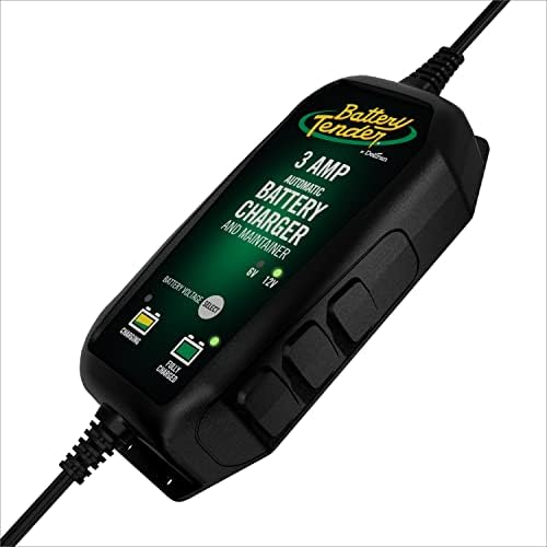 Battery Tender 3 AMP Battery Charger and Maintainer - Automotive Switchable 12V or 6V Smart Automatic for Cars SUVs and Trucks - Lead Acid, AGM, Gel