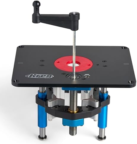 Kreg PRS5000 Precision Router Lift - Router Table Lift System - Durable Router Plate Insert - Router Table Plate Insert - For Quick, Accurate