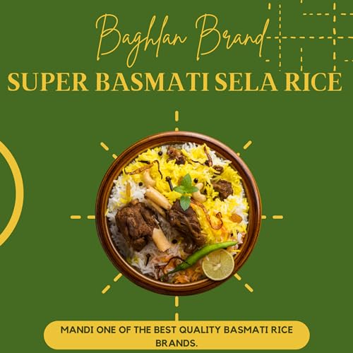 Baghlan Brand Super Basmati Sela Rice Extra Clean 10 Lbs رز بسماتي بغلان سوبر ممتاز