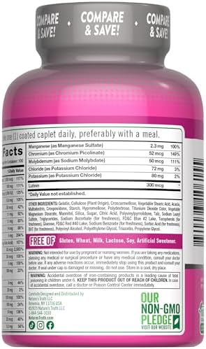 Nature's Truth Women's 50+ Multivitamin Caplets | 100 Count | with Vitamin A, C, D, E and Zinc | Non-GMO & Gluten Free Supplement
