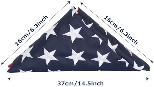 TOPFLAGS American Flag 4x6 Heavy Duty Outdoor US Flags for Outside Embroidered Stars USA Banner Sewn Stripes with Brass Grommets Vibrant Color