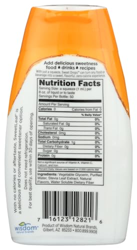 SweetLeaf Sweetener Sweet Drops Caramel Liquid Stevia Sweeteners 1.7 fl. oz. (a) - 2PC
