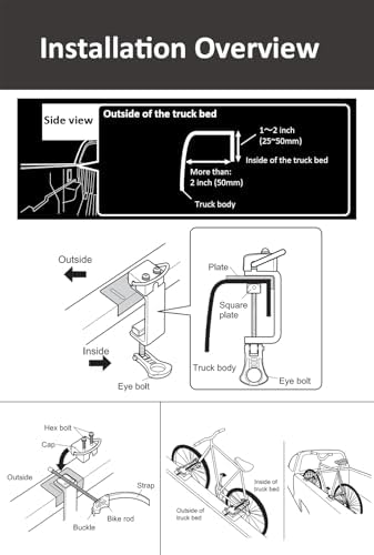INNO RT201 Truck Bed Bike Rack - Bike Mount for Standard Pickup Truck