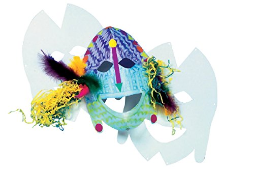 Roylco Multi-Cultural Pre-Cut African Masks, 11 x 15 Inches, Pack of 20