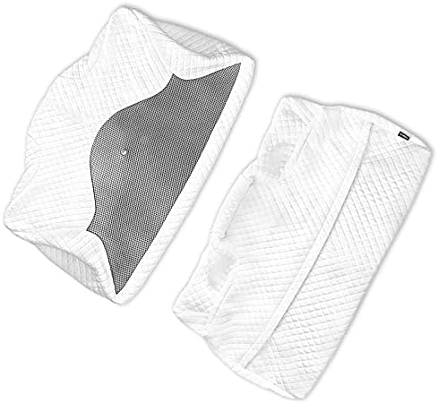 HOMCA Pillowcase PL01 Memory Foam Standard Size Pillow, White