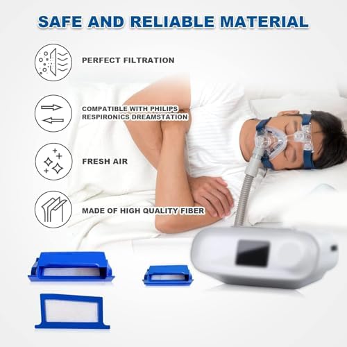 CPAP Pollen Filter Kit, 8 Reusable CPAP Filters, Compatible with Respironics Dreamstation1 CPAP Machine, CPAP Filters Replacement Supplies