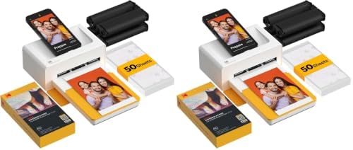 KODAK Dock Plus 4x6 Photo Printer, Smartphone Docking, 4PASS, 50 Sheets