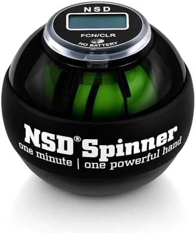 Manual Thumb Wind Start NSD Spinner Gyro Ball with Counter – Up to 18