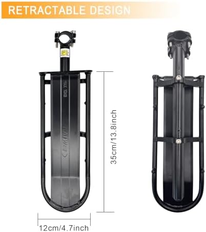 UPANBIKE Bike Rack Bicycle Seatpost Mounted Rear Rack Adjustable Length | Cargo Racks,Cargo Carrier,Large capacity