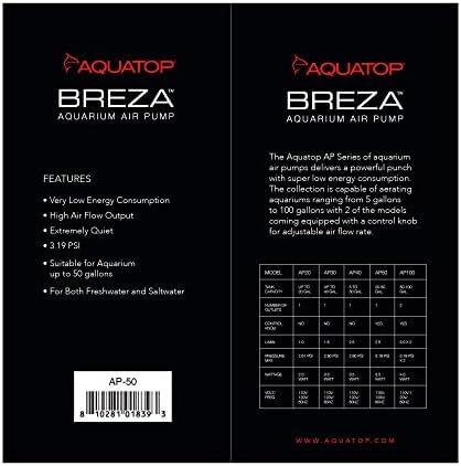 Aquatop Breza Aquarium Air Pump