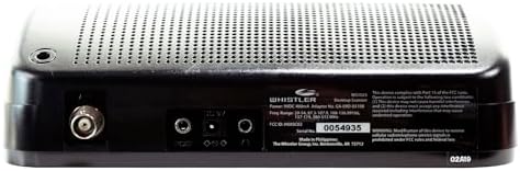 Whistler WS1025 Analog Desktop Scanner – Programmable Police/Fire/Weather Radio with 200 Channels and Backlit LCD Display – Easy-to-Use Base
