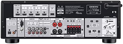 Onkyo TX-SR494 4K Ultra HD Dolby Atmos AV Receiver - 2019 Model