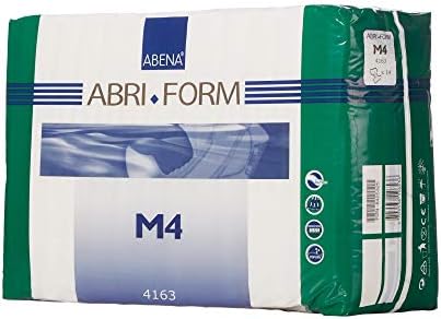 Abena Abri-Form Comfort Plastic-Backed Briefs, Level 4, (Medium To Large Sizes) Medium, 14 Count | Disposable