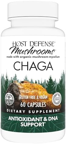 Host Defense Chaga Capsules - Immune System Support Supplement - Chaga Mushroom Capsules for Antioxidant Activity Support - Dietary Mushroom Supplement - 60 Capsules (30 Servings)*