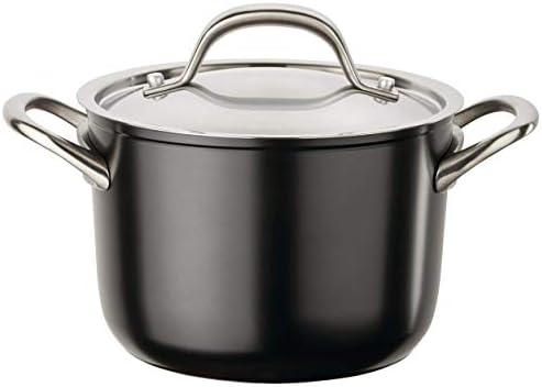 Circulon Ultimum Nonstick Sauce Pan/Saucepan with Lid, 3 Quart, Black