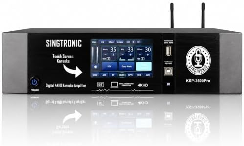 KSP-3500Pro Professional 3500W Digital 3 in 1 Karaoke Sound Processor Amplifier Free: 2 x Wireless Microphones Anti-Feedback