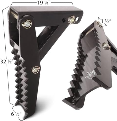 32" Extreme Weld On Backhoe Thumb Hoe Clamp 5/8" Steel Plate Assembly Adjustable