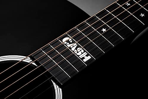 Martin Guitars DX Johnny Cash Signature Edition Acoustic-Electric Guitar with Gig Bag, HPL Construction, Modified D-14 Fret