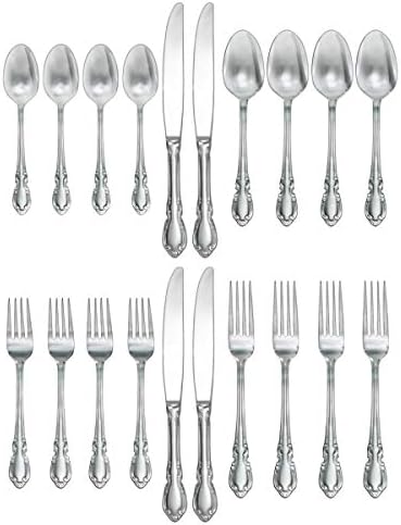 Pfaltzgraff Beckham 20-Piece Stainless Steel Flatware Set, Service for 4