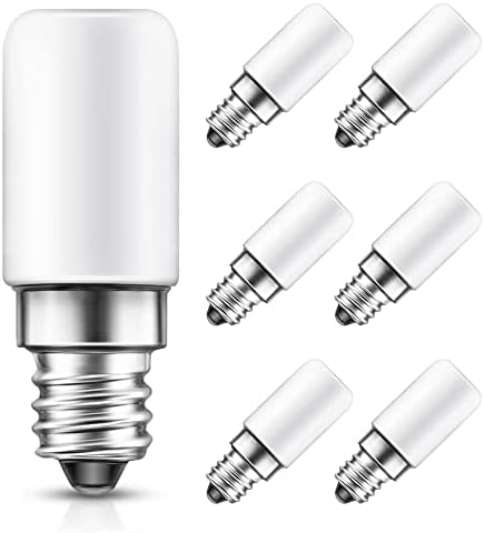 L LOHAS LED C7 S6 Night Light Bulb, Mini LED Bulb Candelabra E12 Base | 15 Watt Light Bulbs Equivalent(1.5W), Soft/Warm White 3000K LED, Small Light for Bedroom Salt Lamp(6 Pack)