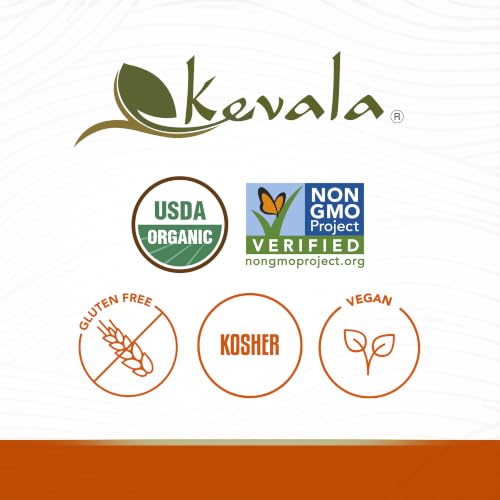 Kevala Organic Toasted Sesame (Hulled) - 2 lb, Gluten Free Roasted Sesame | 32 oz, Roasted Sesame Seeds for a Tahini Paste, Kosher
